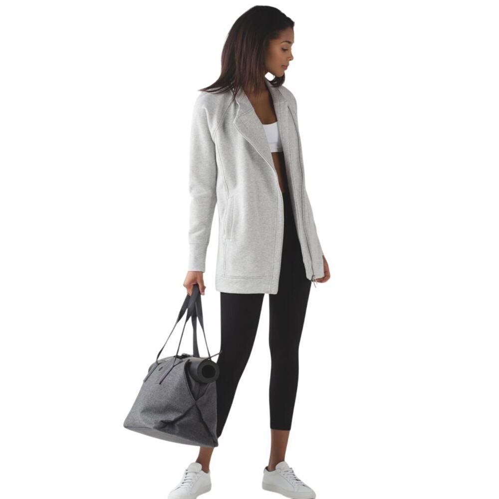 Lululemon Back To It Wrap Jacket Heathered Vapor Size 2